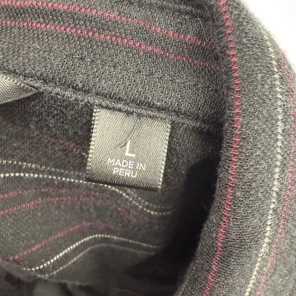 Travis Mathew Polo Shirt Men Large Black Stripes Short Sleeves Pima Cotton Blend - Picture 6 of 11